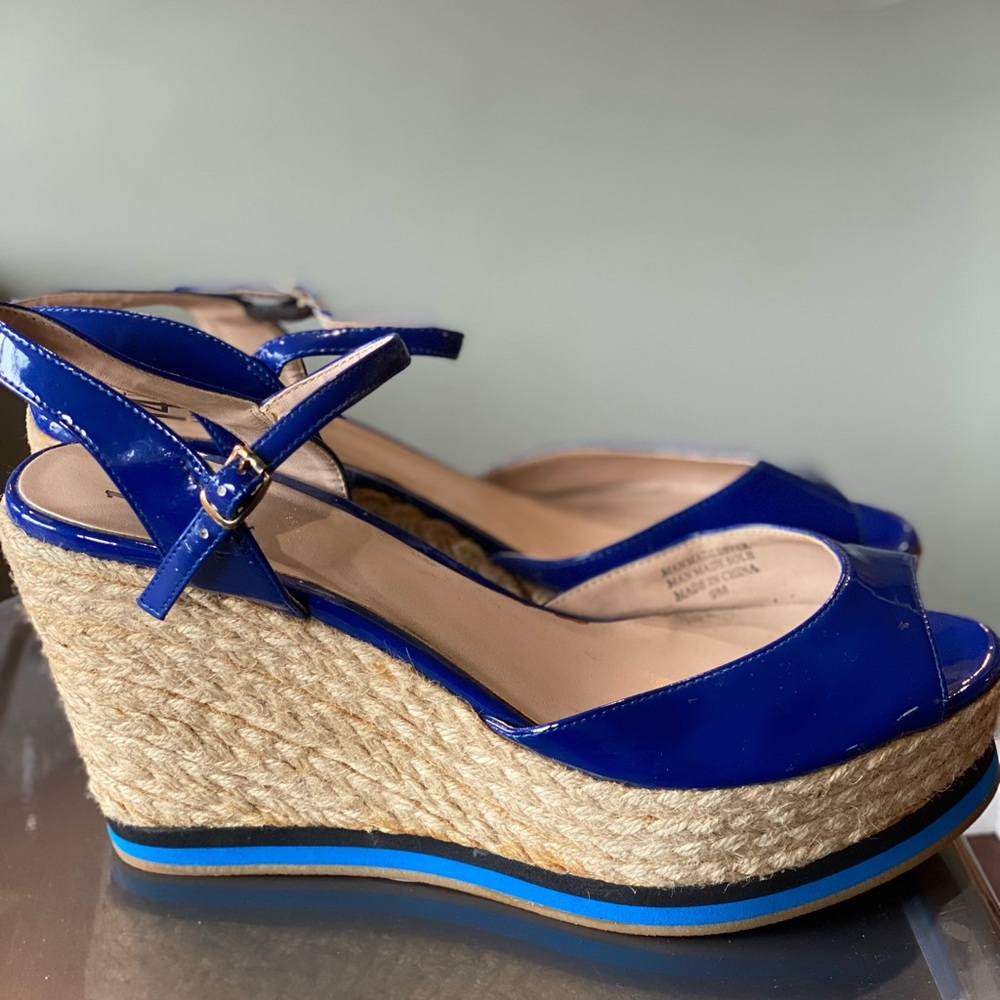 Blue Platform Sandals - Picture 5 of 7